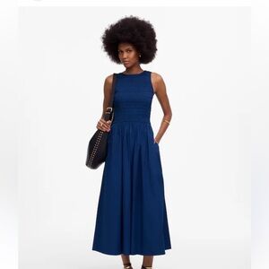 Madewell Melody scoop back smocked dress